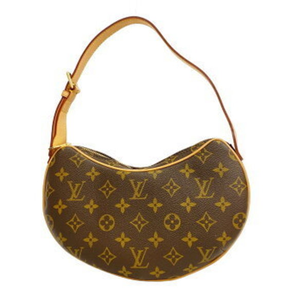 Louis Vuitton Monogram Pochette Croissant Shoulder Bag Brown - Picture 1 of 8